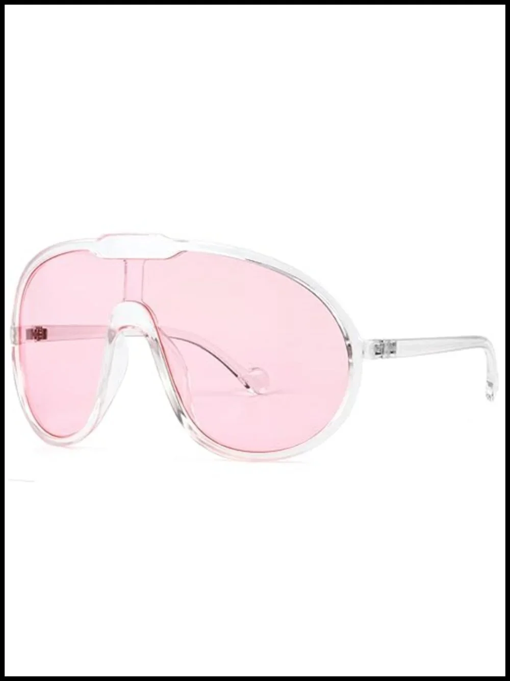 Oversized Shield Aviator Sunglasses UV400 Protection Goggles